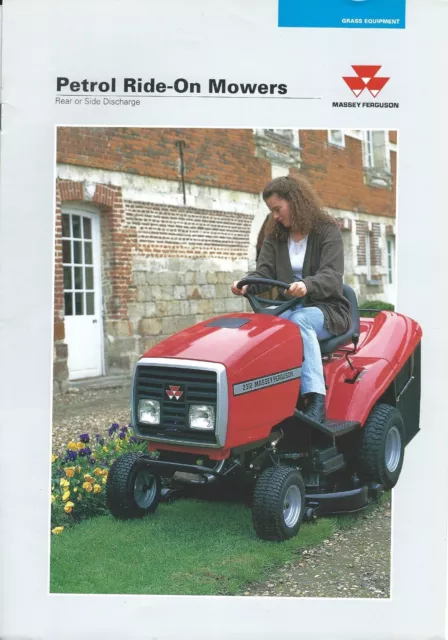 Lawn Tractor Brochure - Massey Ferguson - MF Petrol Ride-On Mower - 1997 (LG74)