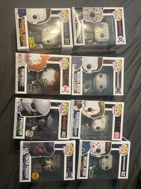 funko pop horror movies lot: Halloween, Predator, IT, Friday the 13th