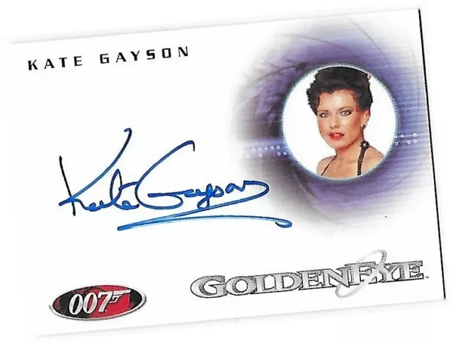 James Bond En Mouvement - A87 Kate Gayson - Casino Fille Autographe/Auto Carte -