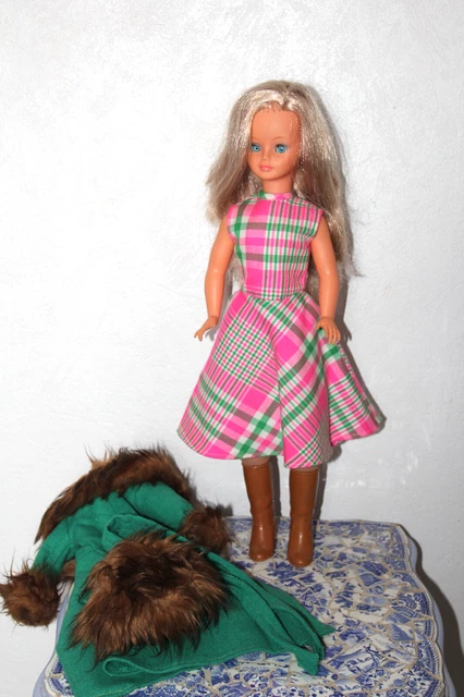 Tenue Vintage 1980 Pour Poupée Cathie Bella - Chemise De Nuit / Déshabillé