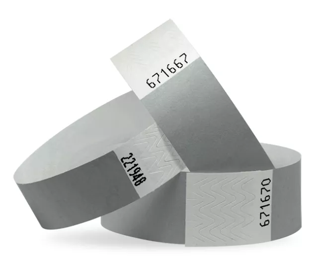 Custom Printed Tyvek Wristbands 19 or 25mm. Supplied Plain or Personalised