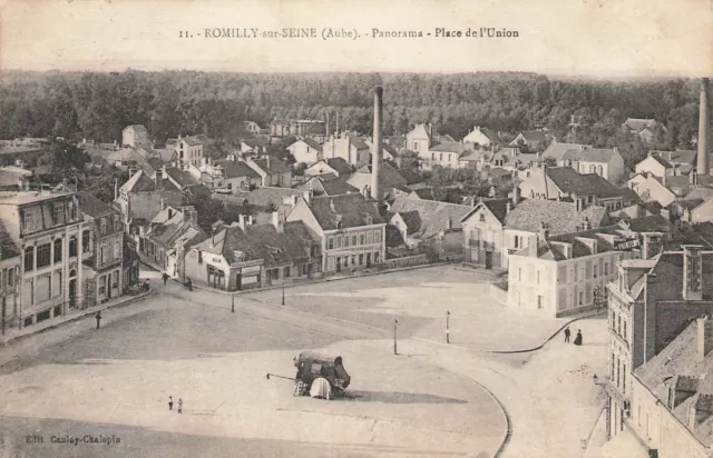 10 Romilly-sur-Seine ( Aube ). - Place de l´Union - Panorama. 80310