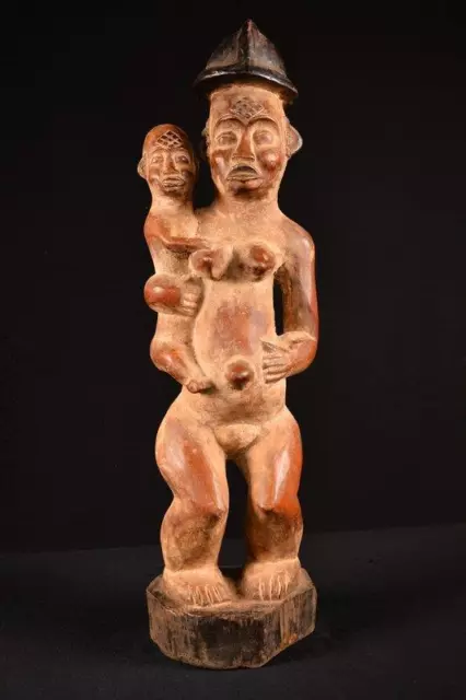 19838 An Authentic African Punu Fertility Statue Gabon