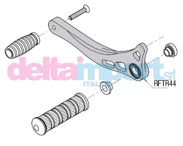 Leva cambio Lightech RFTR44 per Honda CBR CBR RR (tutte)