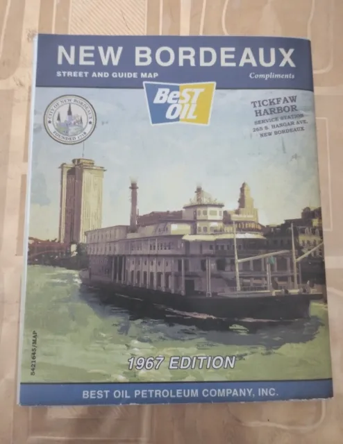 Mafia III 3 | Folded Poster | PS4 | NO Game | ENG Map only New Bordeaux Damaged