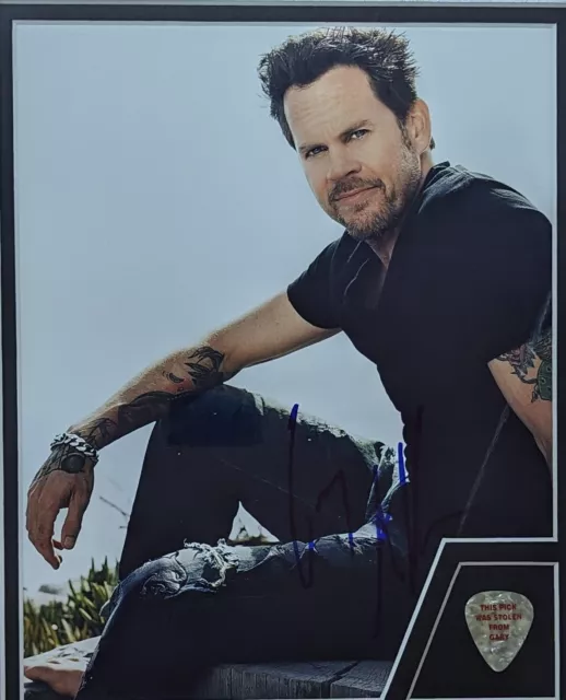 Gary Allan Signed Autograph Photograph Genuine Framed Image with Pick