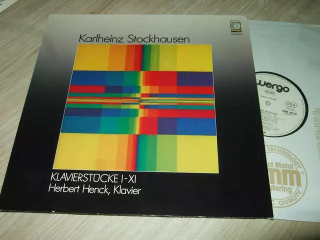 Henck : Stockhausen Klavierstücke I-Xi Avantgarde 2Lp 1986 Wergo Dmm Digital Ger