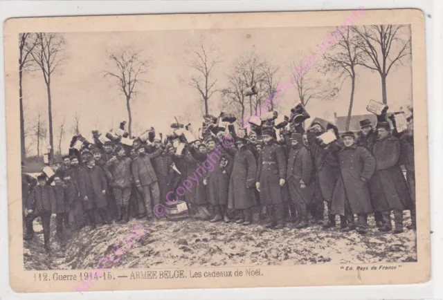 CPA MILITARIA War 1914-15 Belgian Army Christmas Gifts