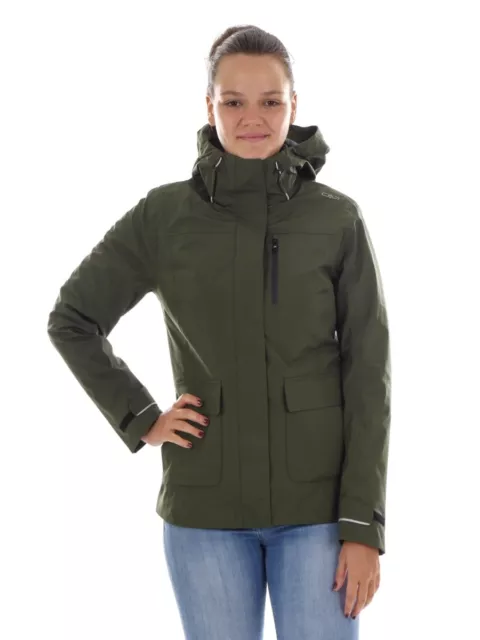 CMP Outdoor Jacket Functional Jacket Quilted Jacket Green Climaprotect Warm