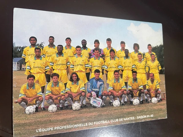 Carte De Collection FC NANTES – Saison 1991/92 – Collectionneur