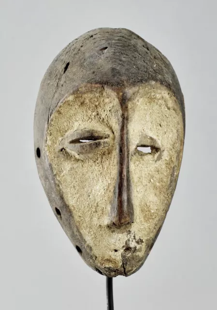 Puissant petit masque  LEGA Lukwakongo Cute Bwami Congo horned mask 1194