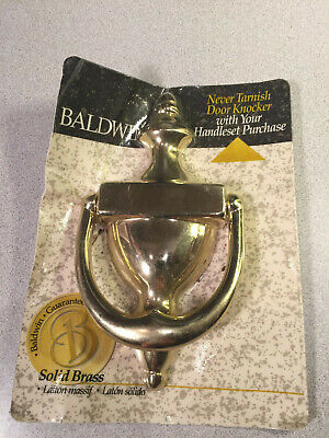 Baldwin Solid Brass Door Knocker 7" X 3 1/2" New