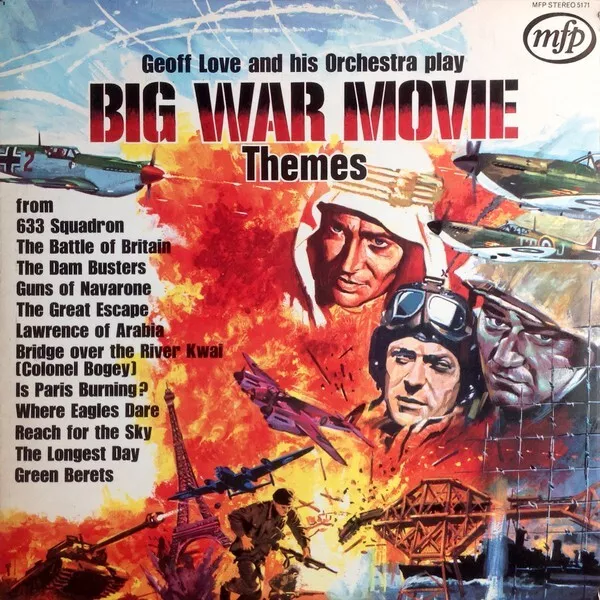 Geoff Love & His Orchestra - Big War Movie Themes (LP, Album)