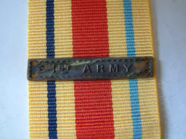 WW2 BRITISH 1st ARMY Military Campaign Bar Clasp Africa Star Medal Ribbon Award