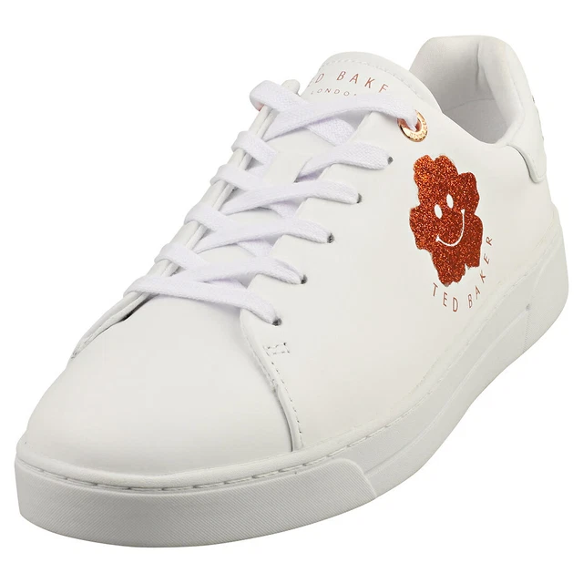 Ted Baker Artop Glitter Smiley Womens Rose Gold Fashion Sneakers