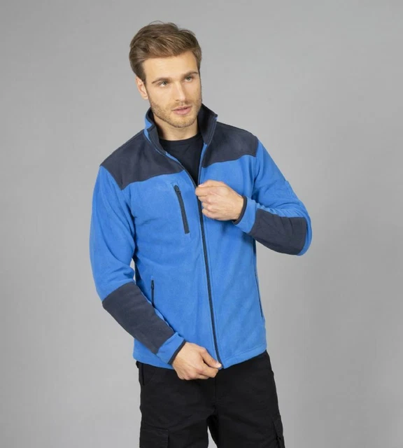 JRC Felpa in PILE TORONTO Da Uomo Poliestere con Zip Intera Azzurro Royal Tg. XL
