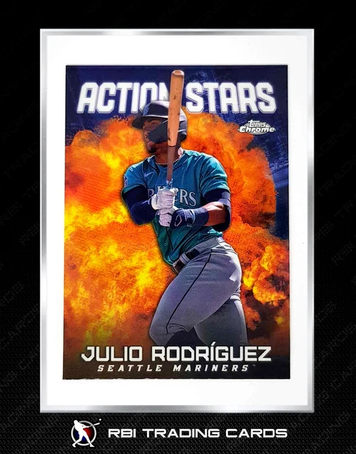 2023 TOPPS CHROME Update Action Stars Insert Julio Rodriguez Mariners 