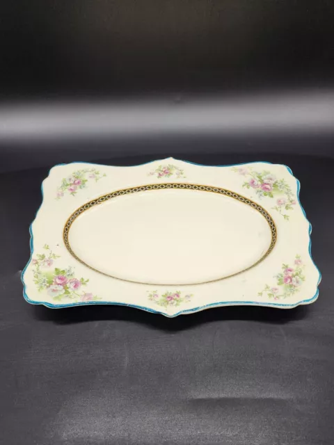 Vintage Royal Winton Grimwades Serving Plate Large Floral Pink Platter England