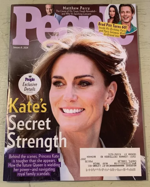 PEOPLE MAGAZINE JAN 8, 2024 Princess Kate's Secret Strength/Brad Pitt
