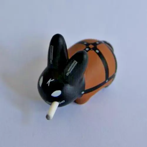 Kidrobot Smorkin' Labbit Lil Gimp Black Bondage Vinyl Figure Toy Frank Kozik