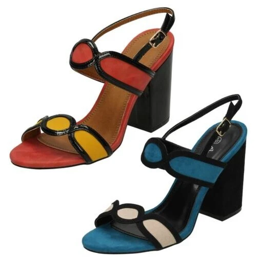 Femmes Anne Michelle F1R0646 Haut Talon Épais Sandales