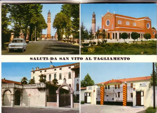 Cartolina  San Vito Al  Tagliamento   Viaggiata  1971 Vedute