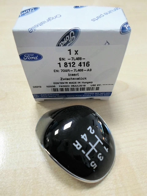 5 Gang Schaltknauf Für Ford Fiesta, Focus, C-Max, S-Max, Kuga 2005-2016