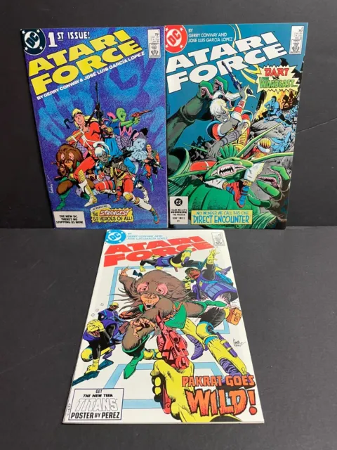 Atari Force #1, #2, #3  NM    Lot of 3   1984 High Grade DC Comics