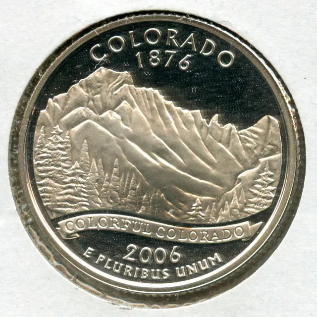 2006-S Colorado State Quarter Silver Proof Coin Statehood San Francisco - JN127
