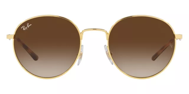 Ray-Ban Unisex Sunglasses RB3681 001/13 Matte Gold Round Brown Gradient 50mm