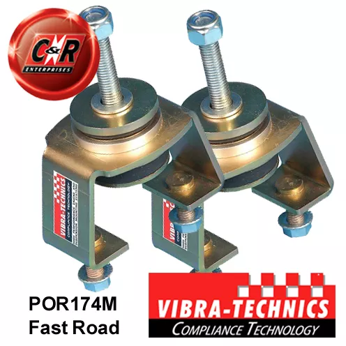 2 x For Porsche 924 Vibra Technics Engine Mounts Left + Right Fast Road POR174M