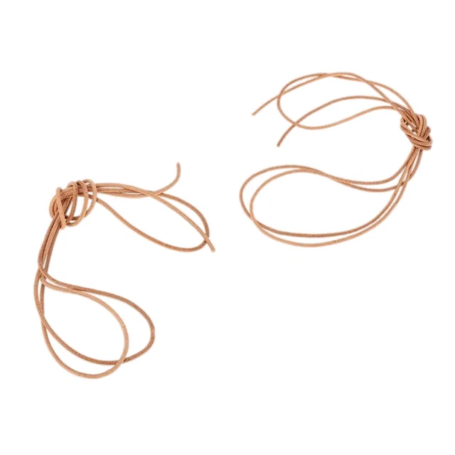 2pcs Cordes En Cuir Rondes pour La Fabrication de Bijoux Lanières de Collier