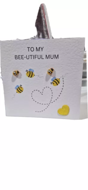 Personalised bee card for mum,nan,sister,friend, birthday,just to say, special