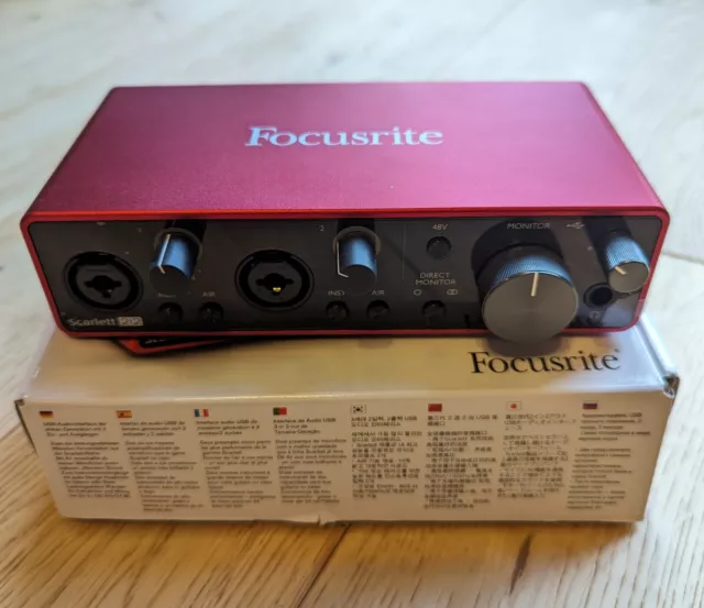 Focusrite 2i2 3rd Generation Guitar / Vocal USB Dual Audio Interface