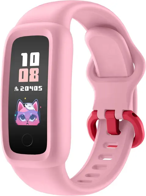 Vigor 2 Fitness Tracker Watch for Kids Girls Boys Ages 5-12, Activity Tracker, P