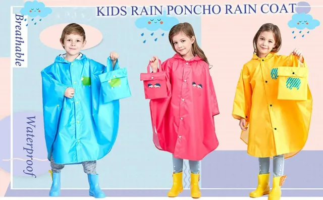 Impermeabile Giacche Impermeabile Bambini Ragazzo Carino Pioggia Carino Abbigliamento Pioggia 3D Bambini Poncho Esterno