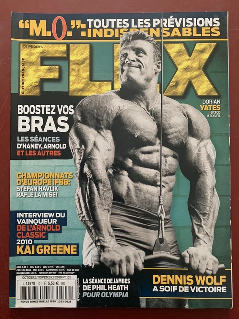 FLEX 2010 OCT/NOV #101 Dorian Yates Cover! Joe Weider Old Collection ...