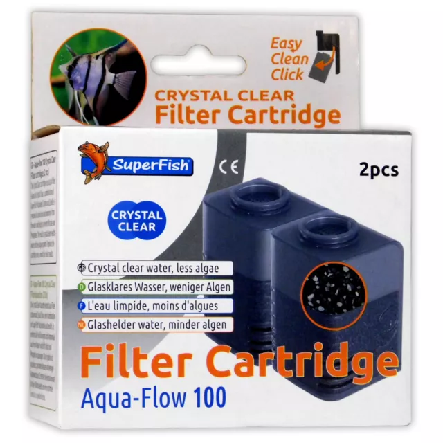 Superfish Crystal Clear Water CC Aqua-Flow Filter Media Cartridge Aquarium