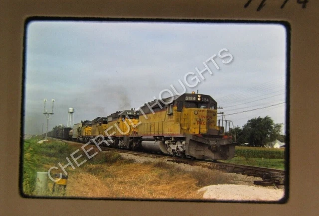 Duplicate '74 Kodachrome Slide UP Union Pacific 3154 SD40-2 Riverton    35Z40