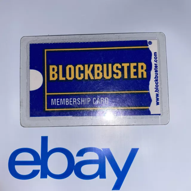 Vintage One Of A Kind Extremely Rare Blockbuster Video Laminated Membership Card
