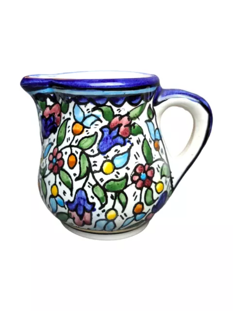 Vintage Jerusalem Pottery Pitcher~Hand Painted~Holy Land Vintage Jerusalem Pottery Pitcher~Hand Painted~Holy Land