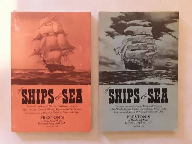 Vintage Ship Modeling Books Preston's Ships And Sea Old Catalogues