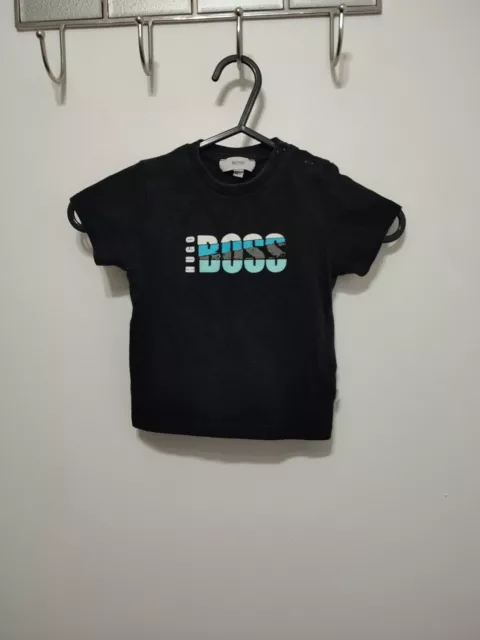 Hugo Boss Baby Boys T-Shirt Black 6 Months 67cms will Suit 3-6 Months