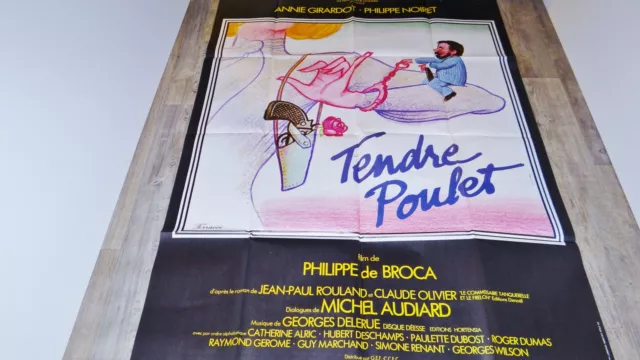 TENDRE POULET ! annie girardot p noiret Philippe de Broca affiche cinema  1978 EUR 20,00 - PicClick FR