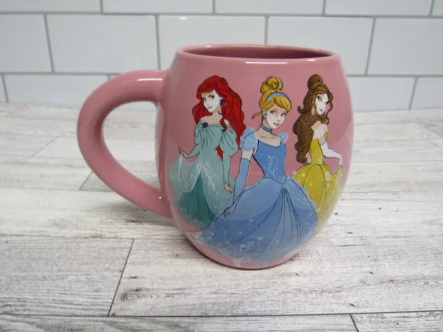 Disney Princess Belle Cinderella Ariel  Ceramic Mug, 18 Ounces,