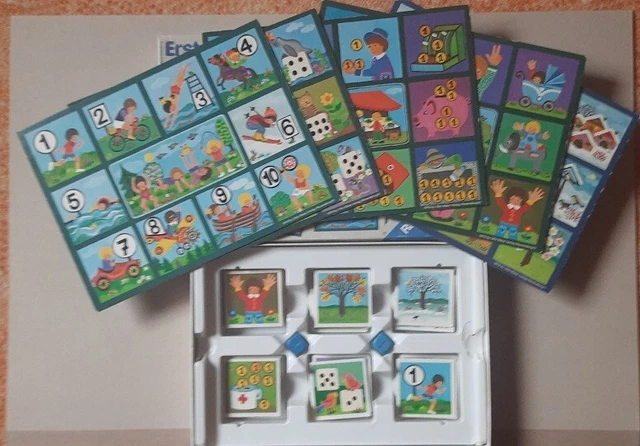 Erstes Rechnen Ravensburger 1979 Spiel Lernspiel Vintage Zählen Ziffern Würfel