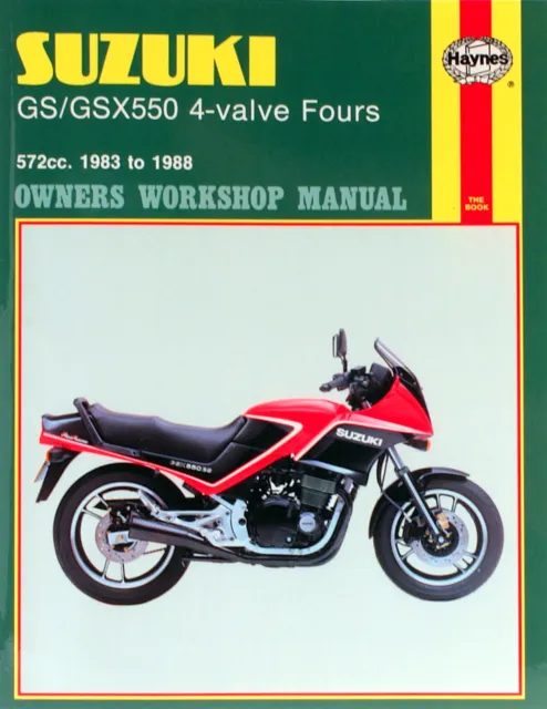 Haynes Workshop Manual For 1133 SUZ GS/GSX550 4-VALVE FOURS