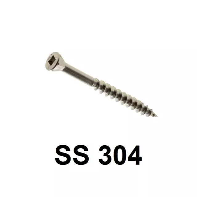 Qty 2000 Decking Screw Trim Head 8g x 50mm Stainless Steel SS 304 T17