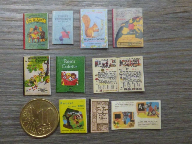 9 Livres Miniatures Pour Maison De Poupée 1:12 | Décoration Bibliothèque, étagère | Papier Haute Qualité - 10