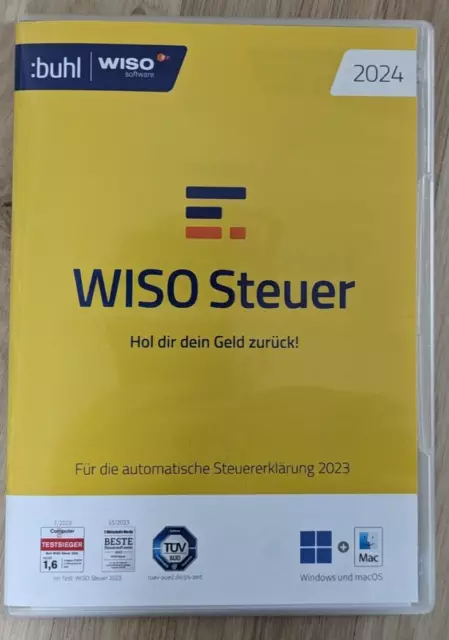 WISO Steuer 2024 (für 2023), CD für Windows, Mac, Smartphones und Tablet